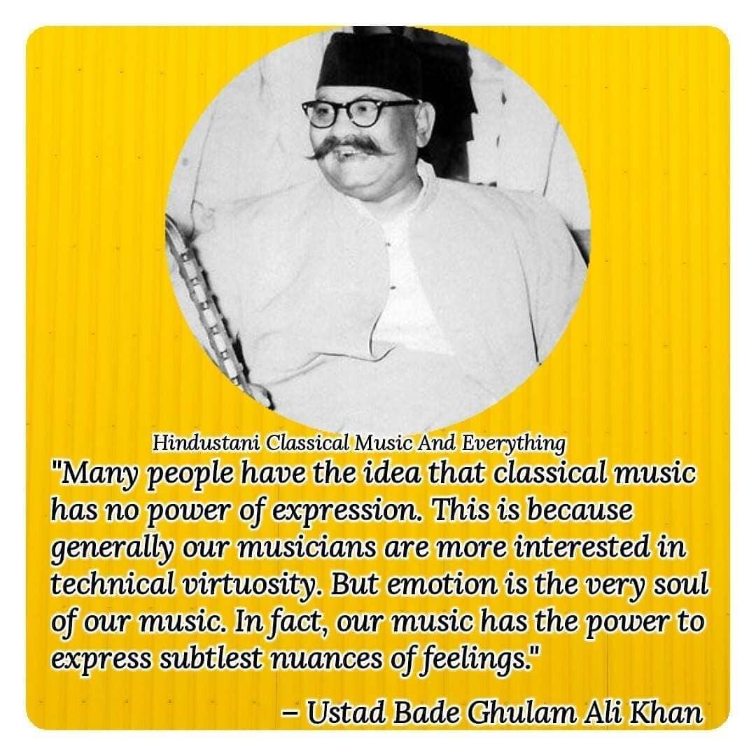 Legendary Ustad Bade Ghulam Ali Khan Saheb!